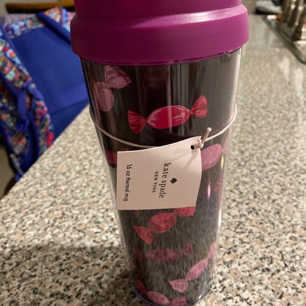 NWT Kate Spade Tumbler 🍬💖💜
